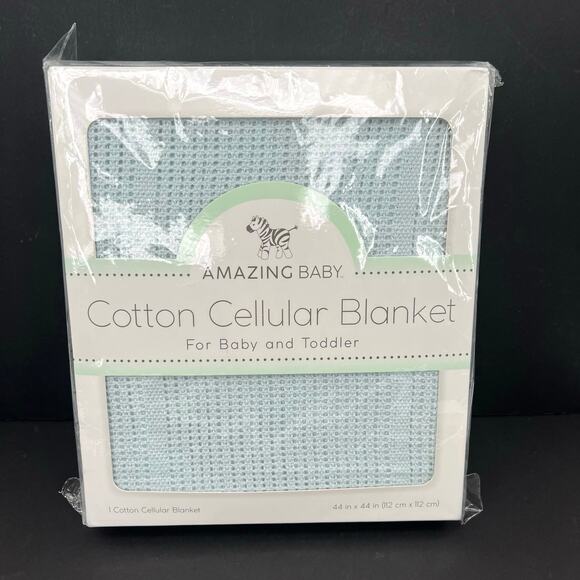 Amazing Baby Cotton Cellular baby toddler blanket - Picture 1 of 5